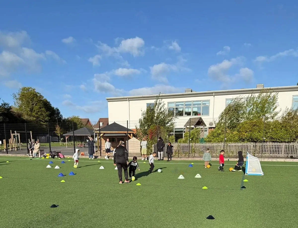 Kids football training