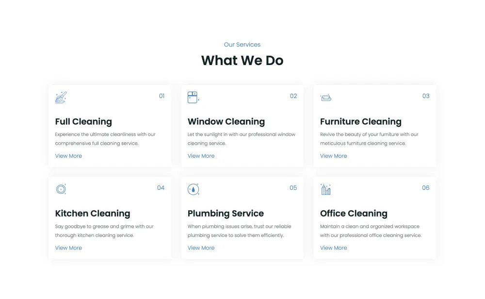 Cleaning Services Website Design