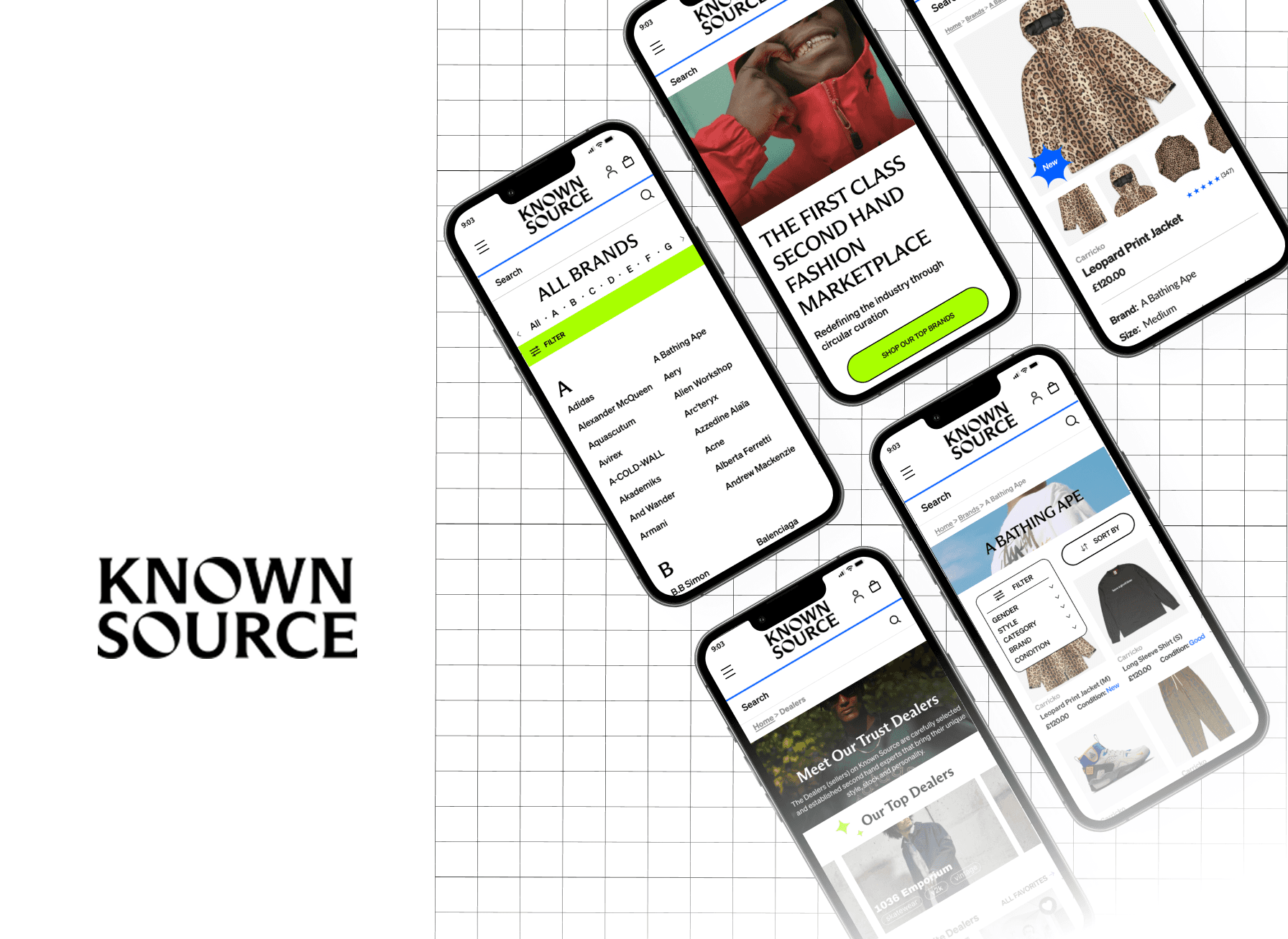 A mockup for a Macbook place on a table for a hair salon website