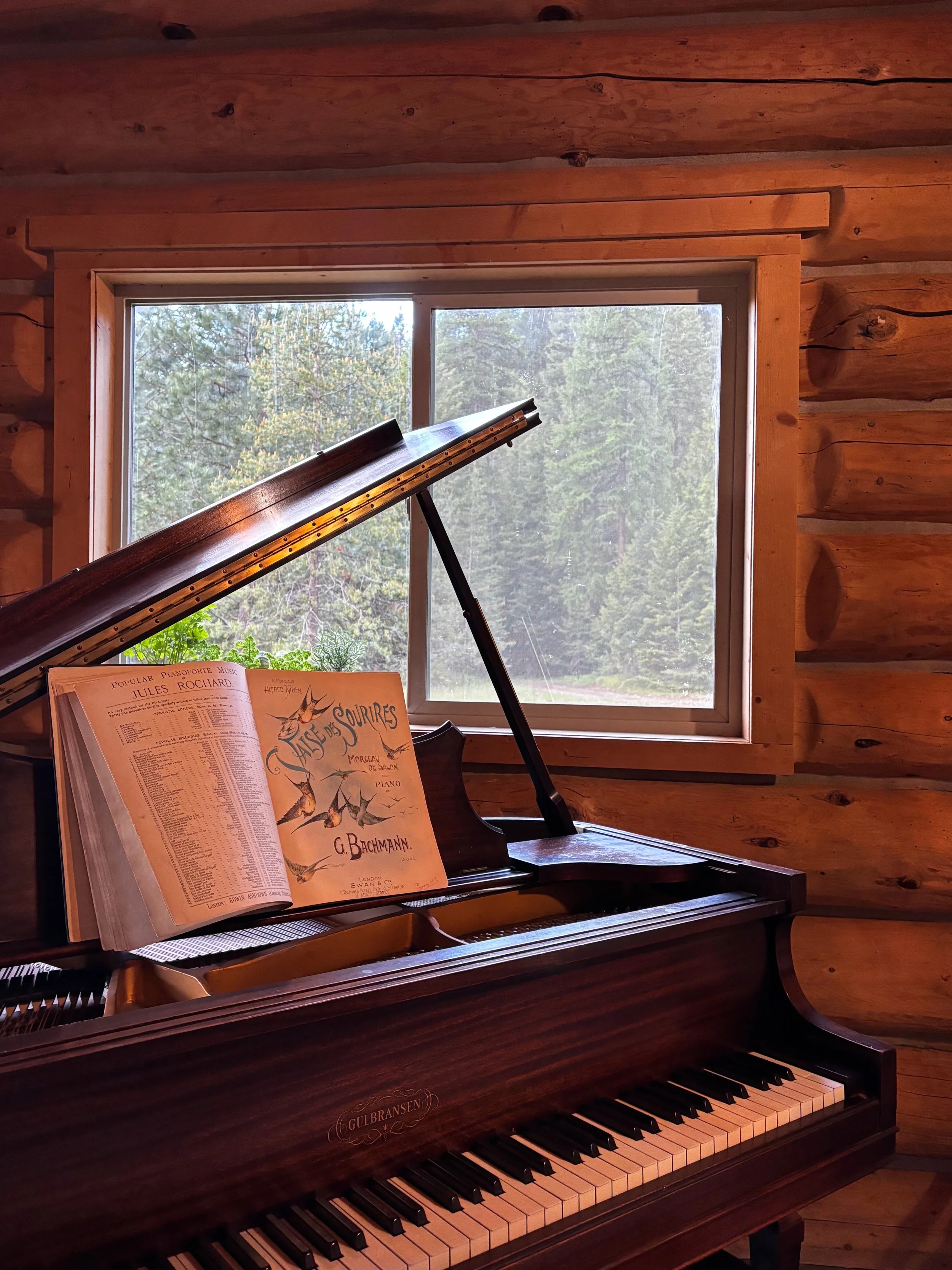 Isaiah at the piano
