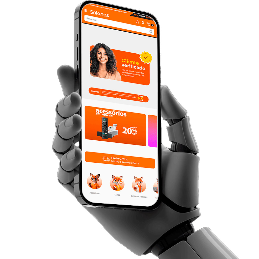 Hand holding a smartphone with a blank screen against a dark background.