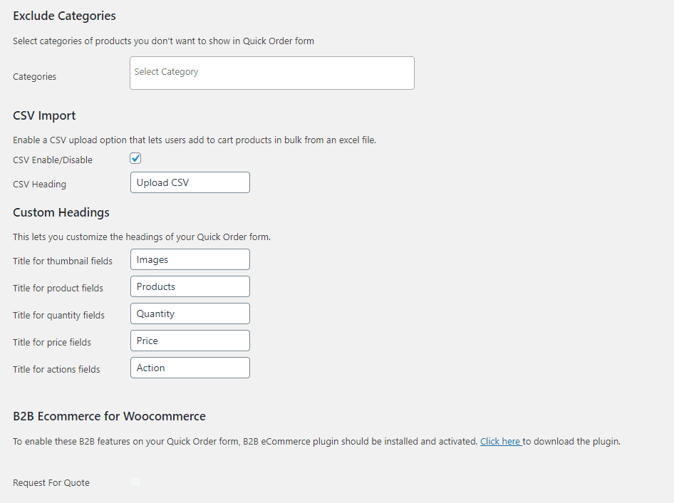 woocommerce order form plugin