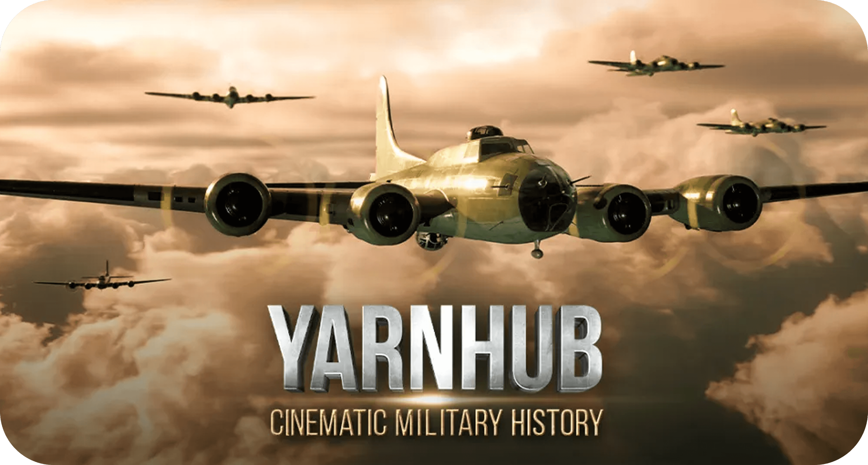 Yarnhub animation of historical airplane bomber
