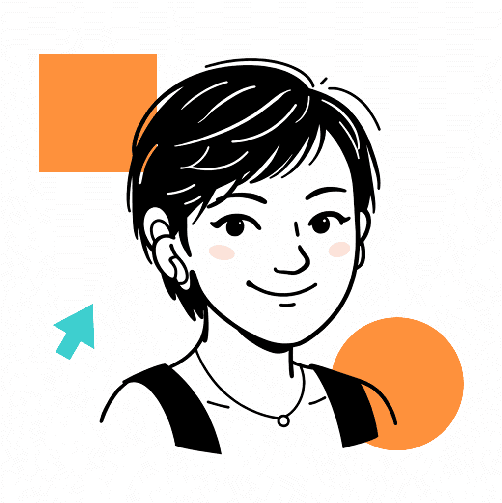 Person with yellow rain jacket looking over at mountains.