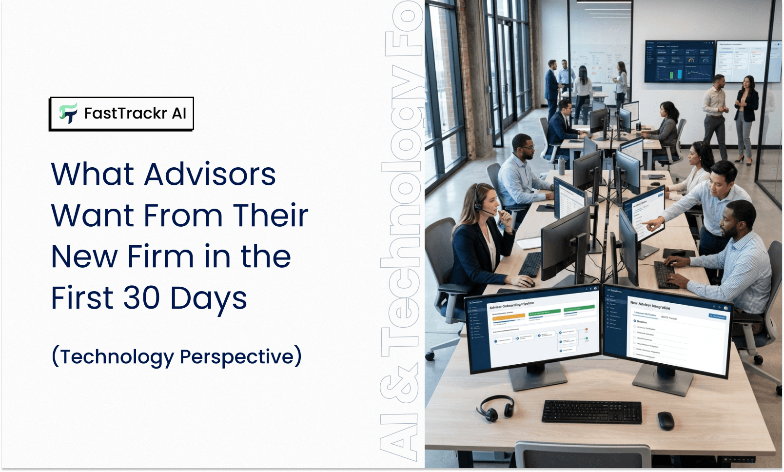 What Advisors Want From Their New Firm in the First 30 Days (Technology Perspective)