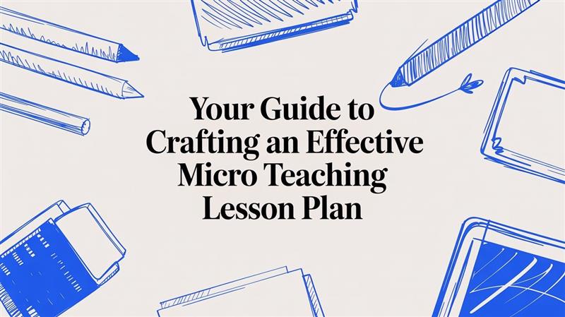 micro teaching lesson plan