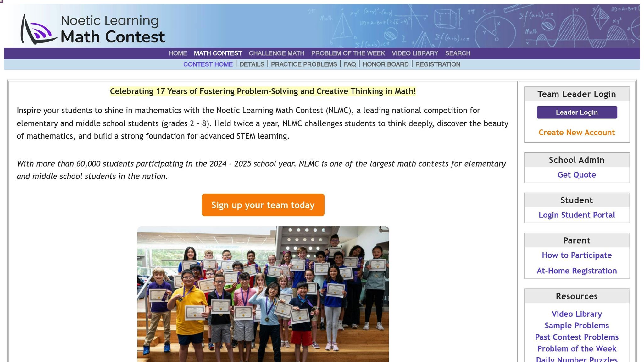 Noetic Learning Math Contest