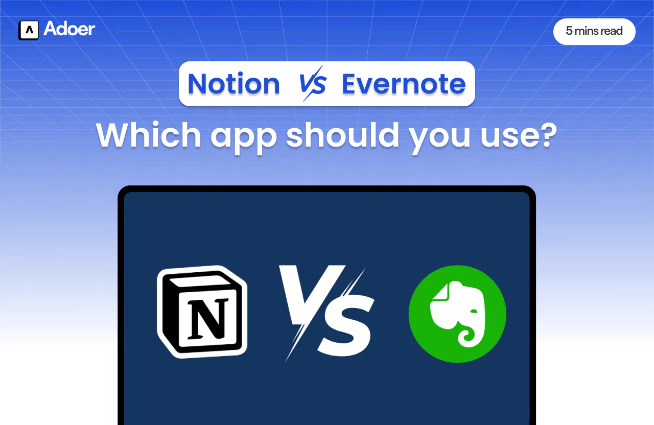 notion vs Evernote