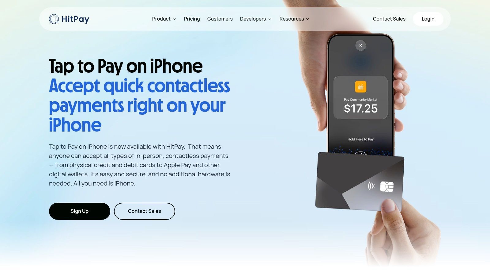 HitPay Tap to Pay on iPhone
