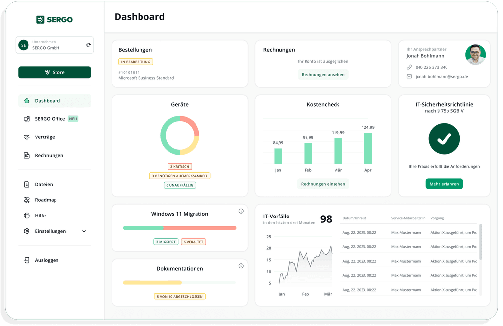 Ein Foto von einem Support-Mitarbeiter.
