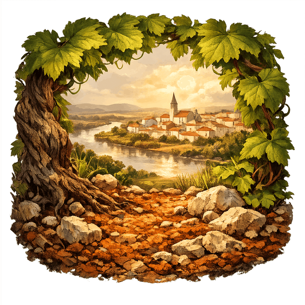 Detailed graphic of the Cartaxo wine region.