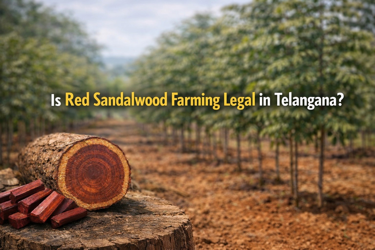 Is Red Sandalwood Farming Legal in Telangana - blog cover