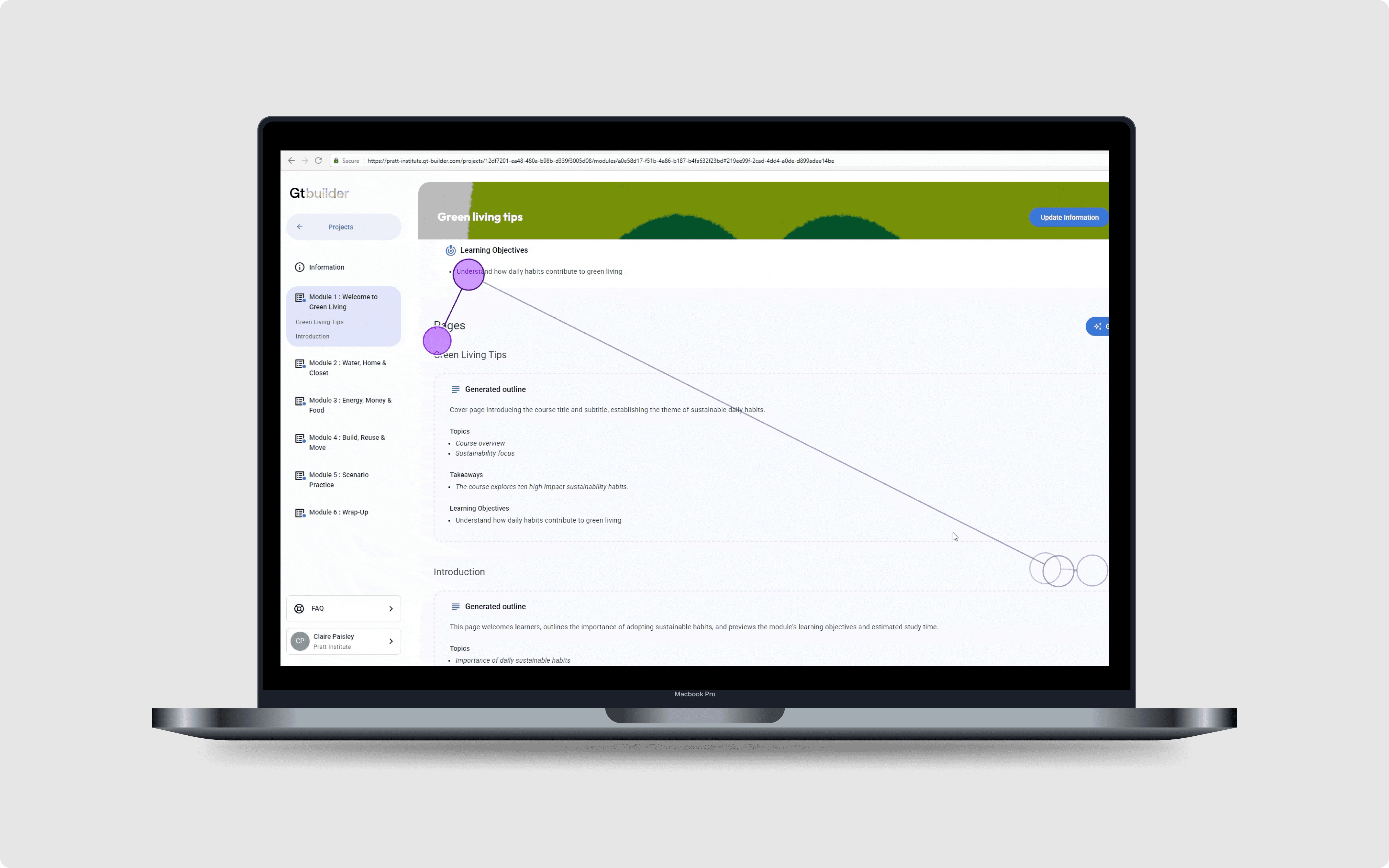 Eye-tracking Study on the Course Builder