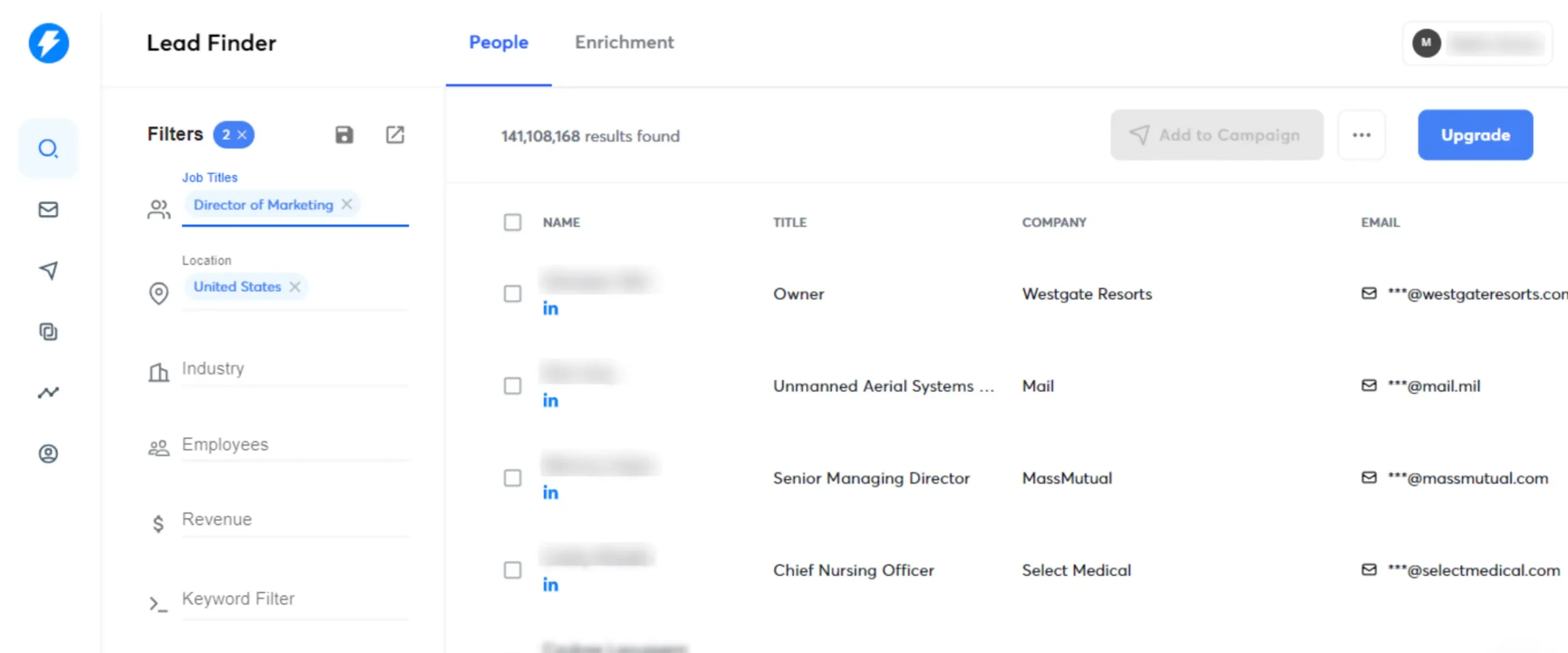 Best cold email tools Instantly Lead Finder filtering 275M B2B prospects and pushing directly to sequences.