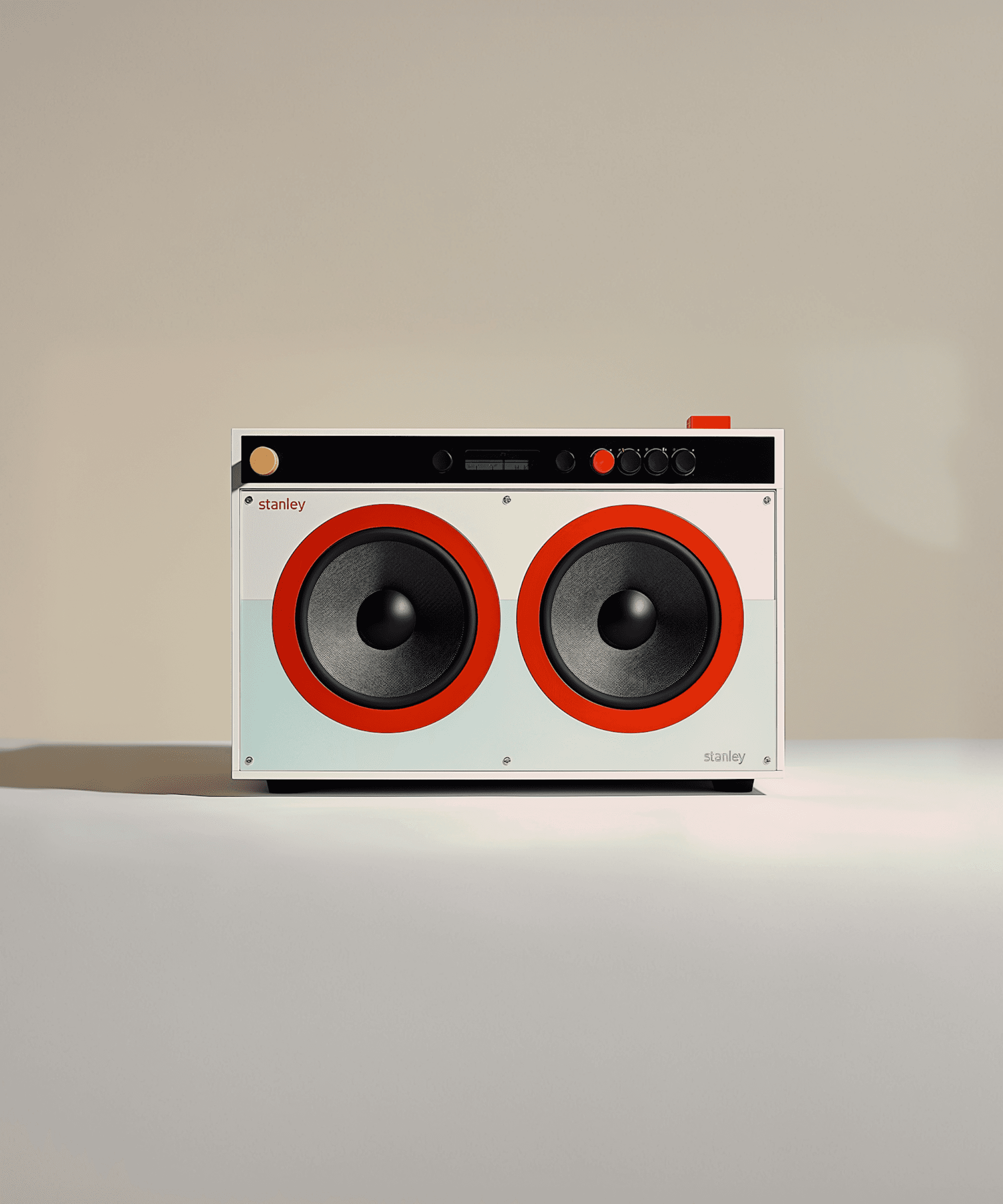 Flip clock showing 8:45 on a shelf