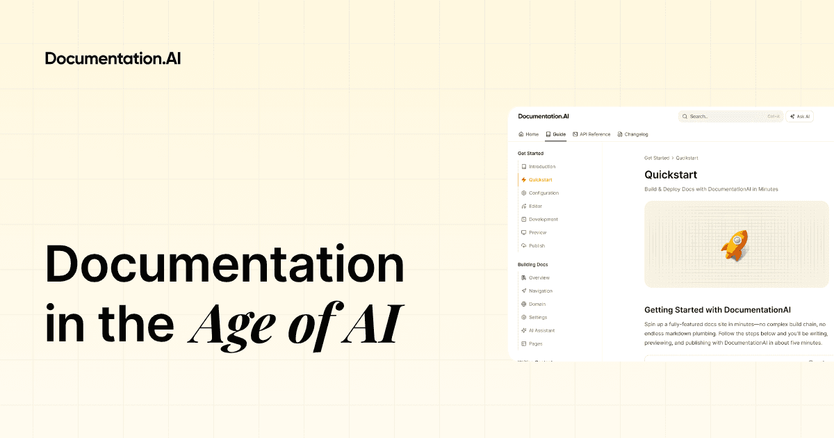 Importance of Documentation in the AI Era