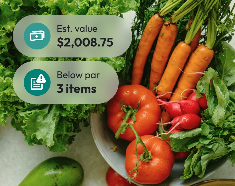 estimated value for restaurant stock