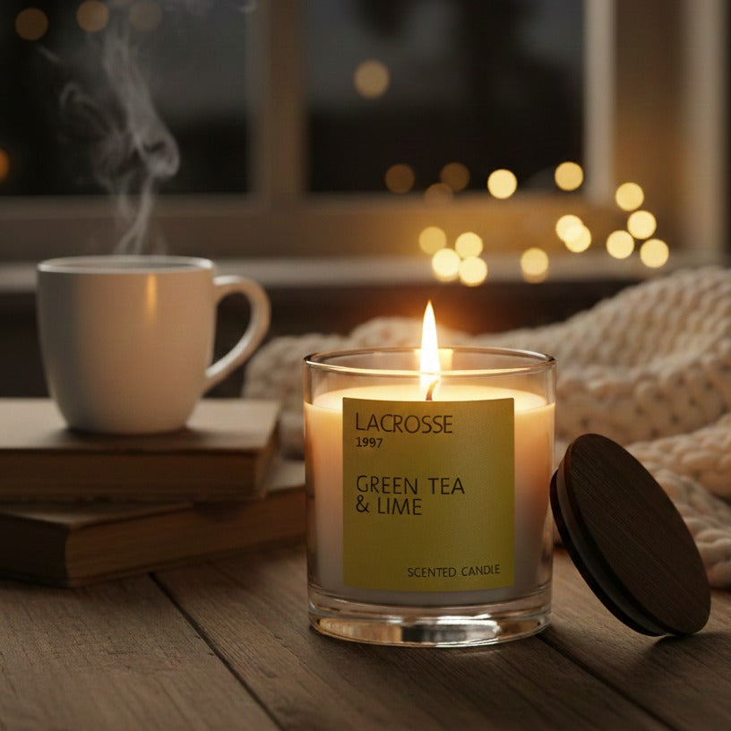 Vela Perfumada Lacrosse Green Tea & Lime 200g