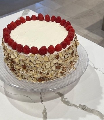Rasberry almond cake
