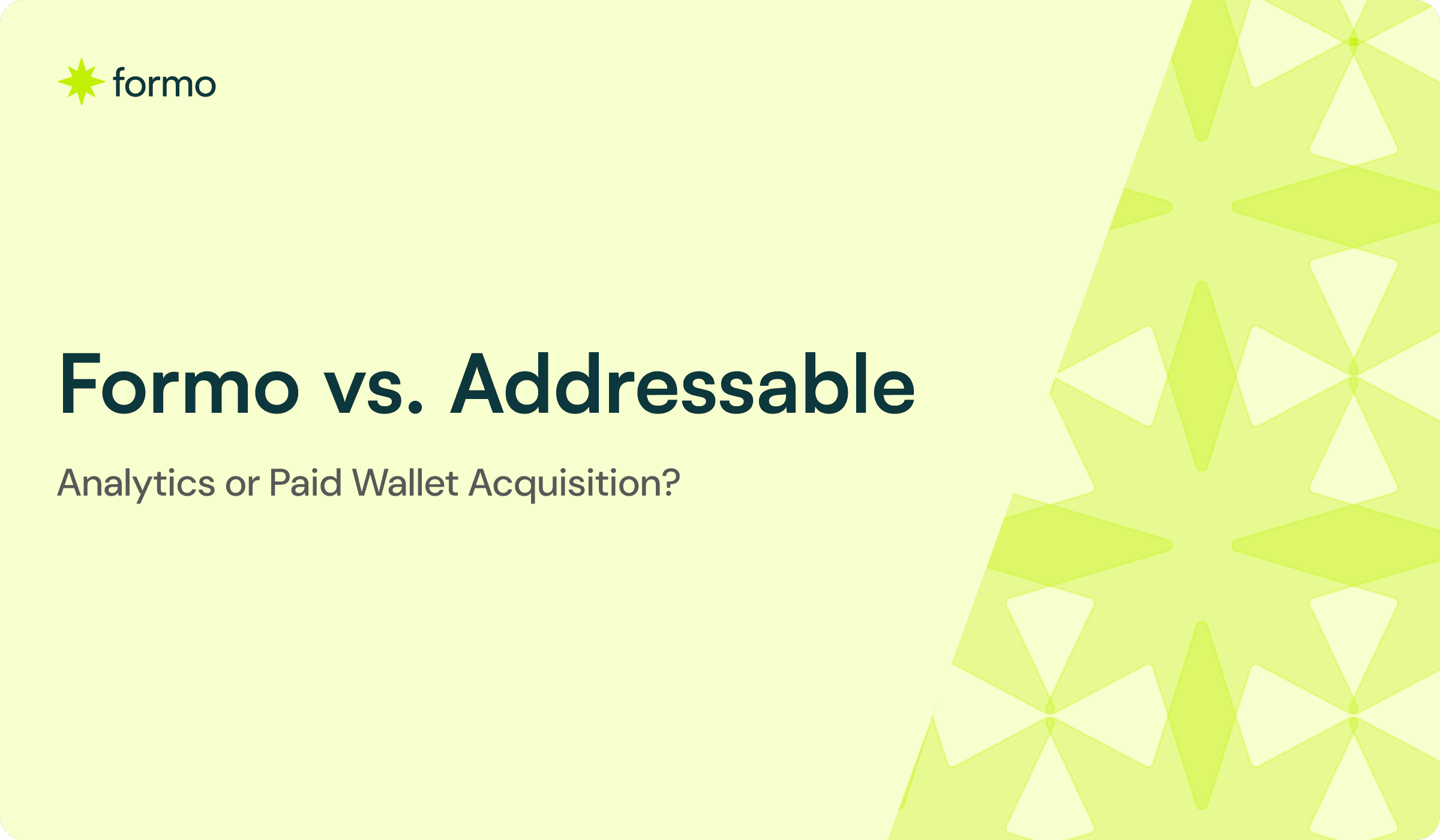 Formo vs. Addressable hero image