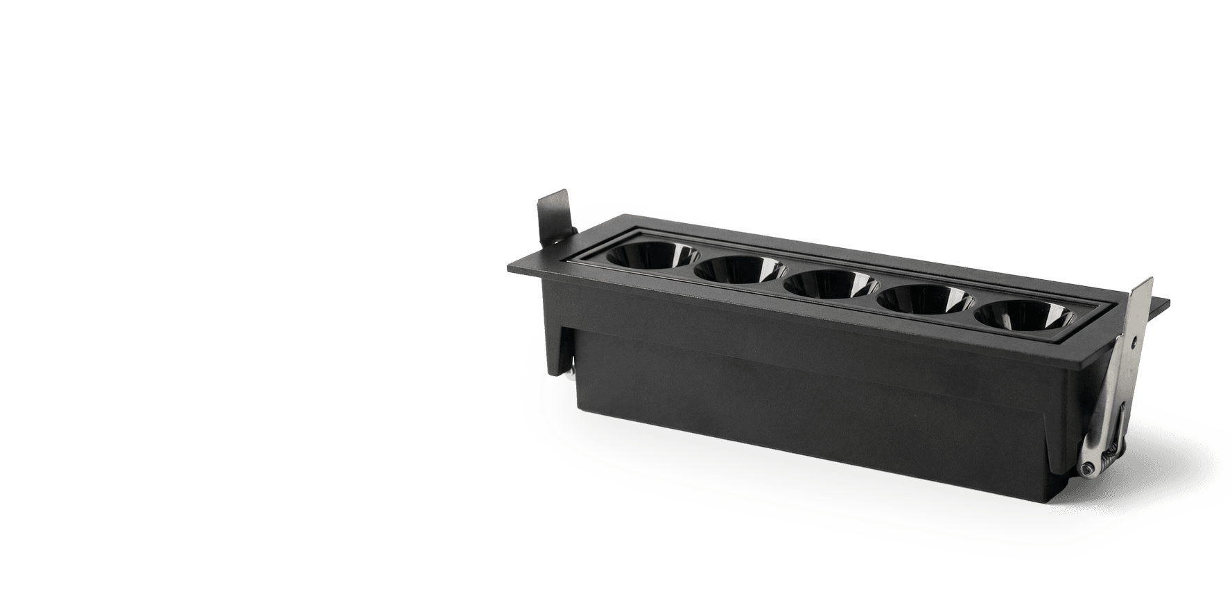 a part of the black headphone