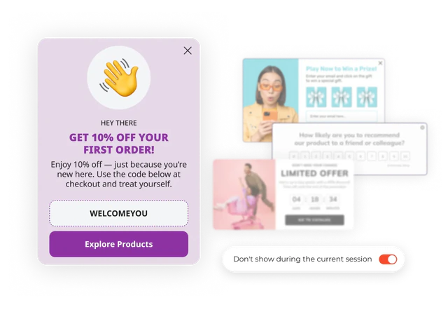 Overlap protection by Claspo popup maker