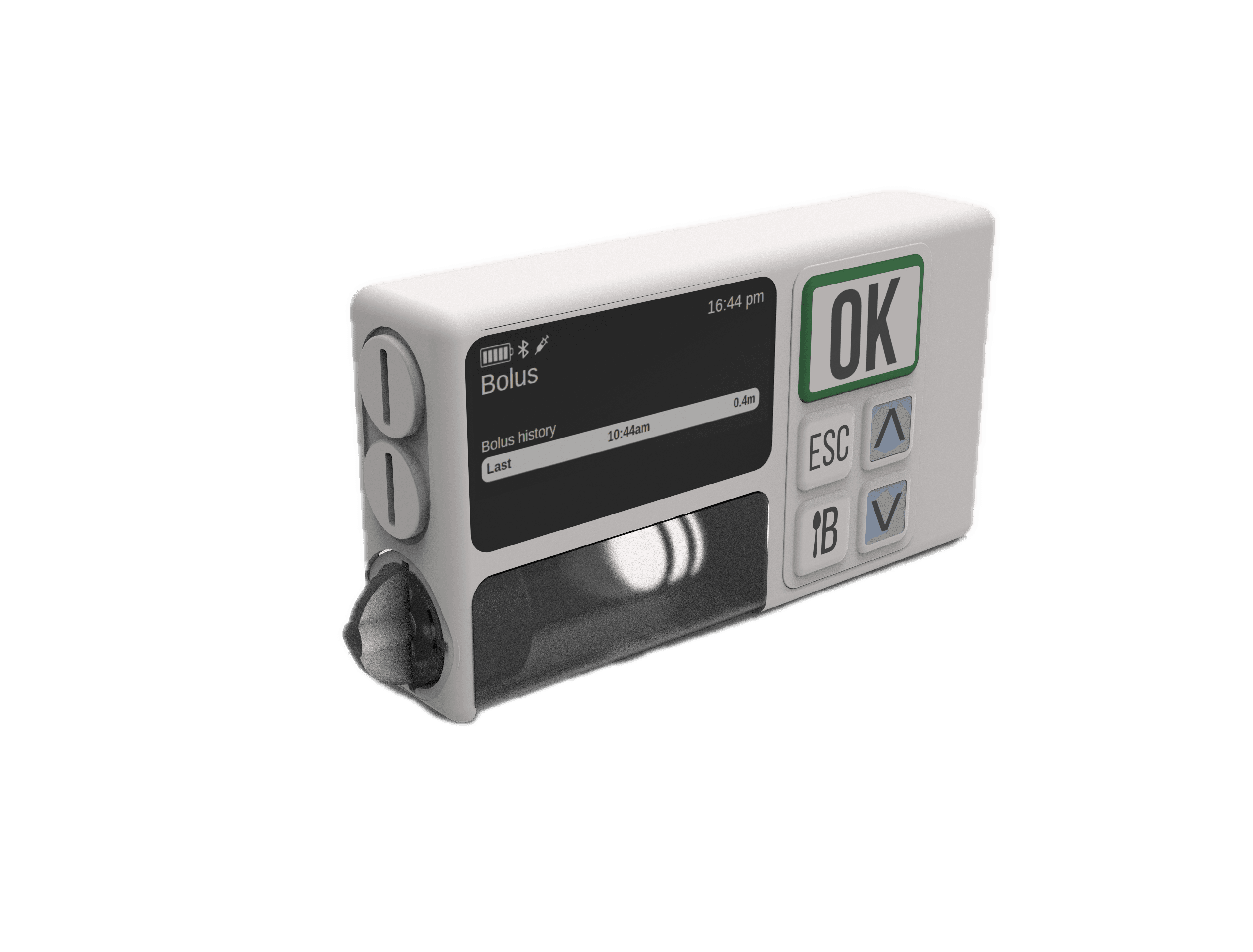 A 3D render of an e-reader