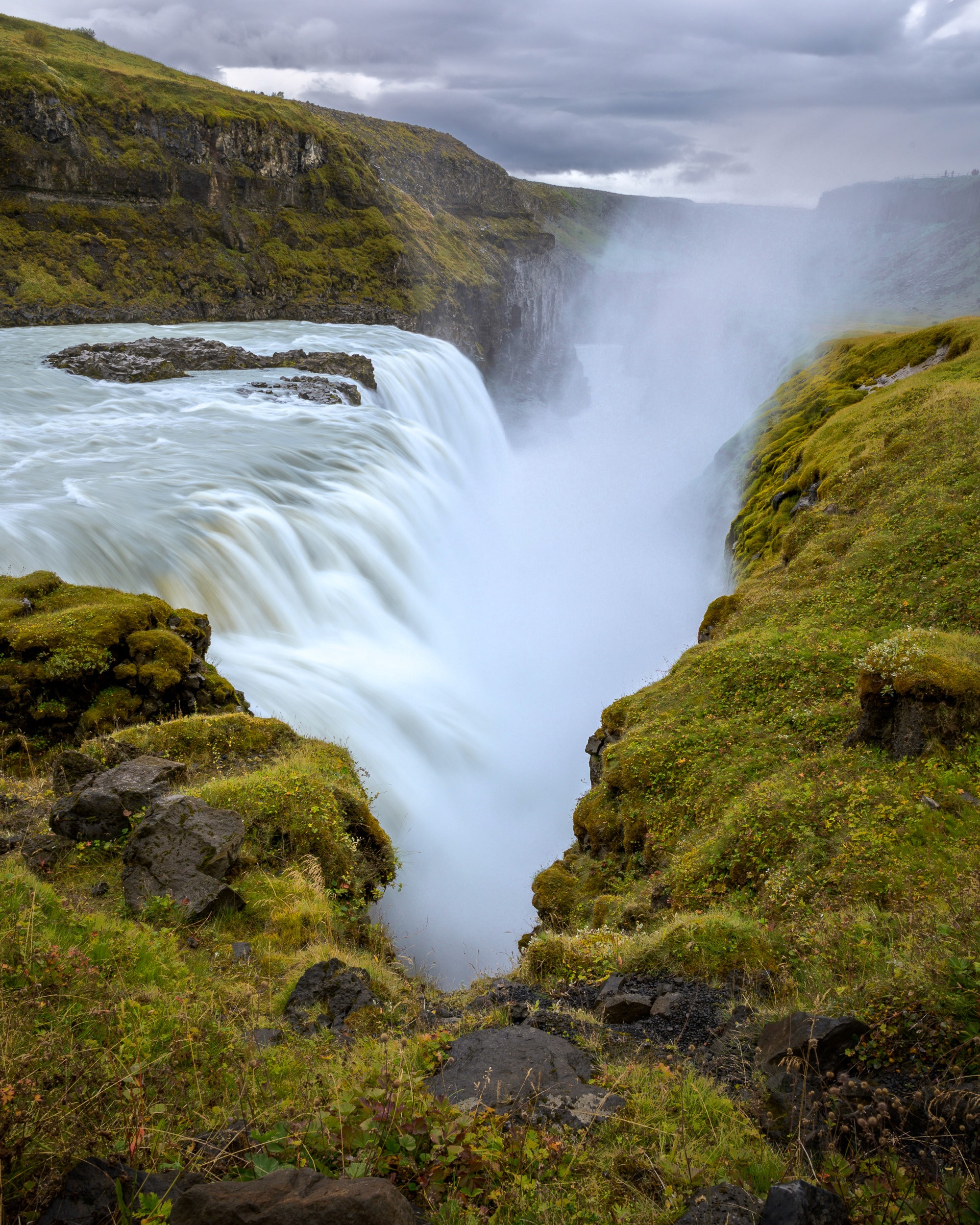 Running waters of Gullfoss, Iceland