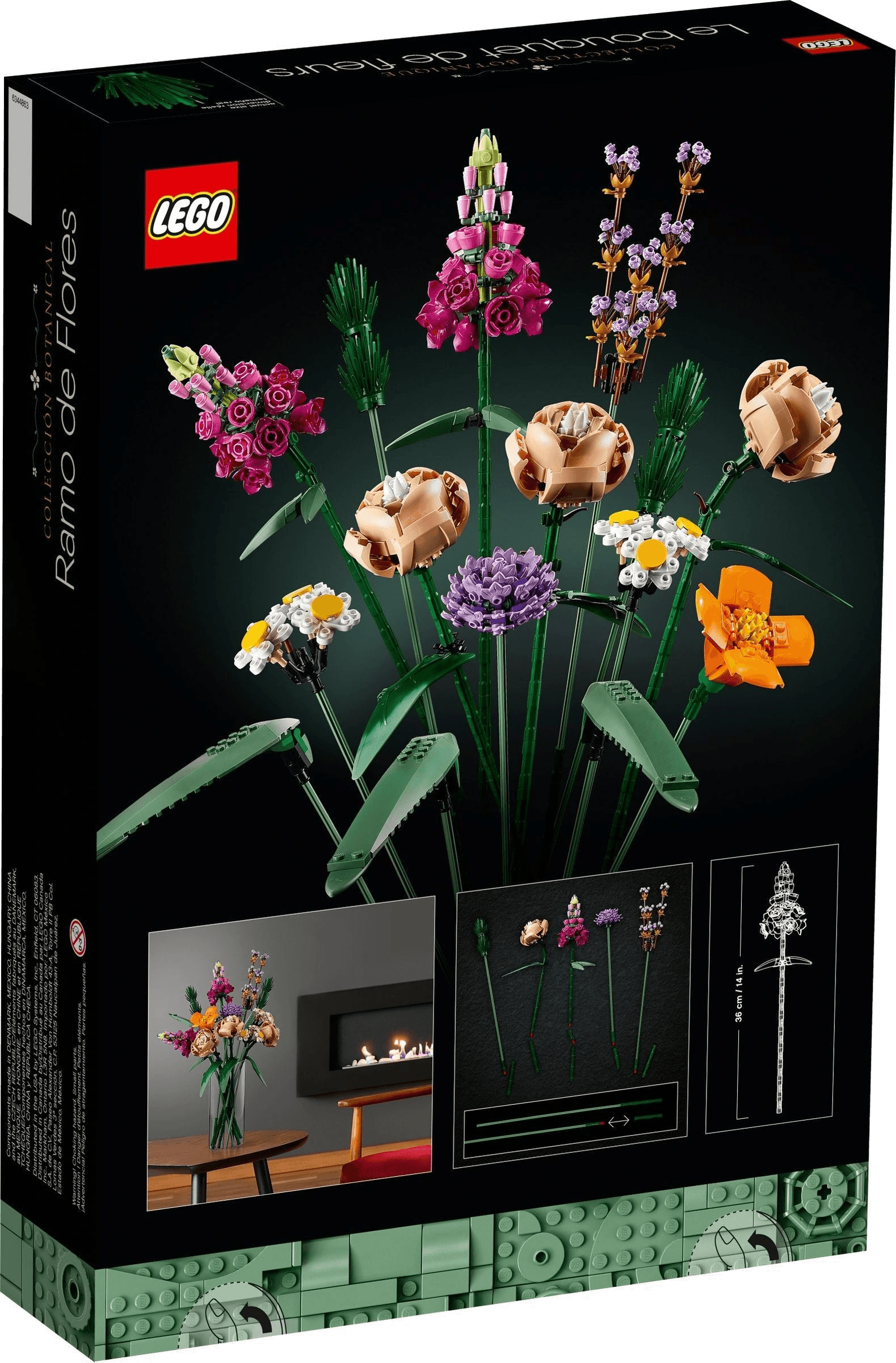 LEGO® Flower Bouquet (sett 10280) - modellen fra en annen vinkel, Brikkenerd