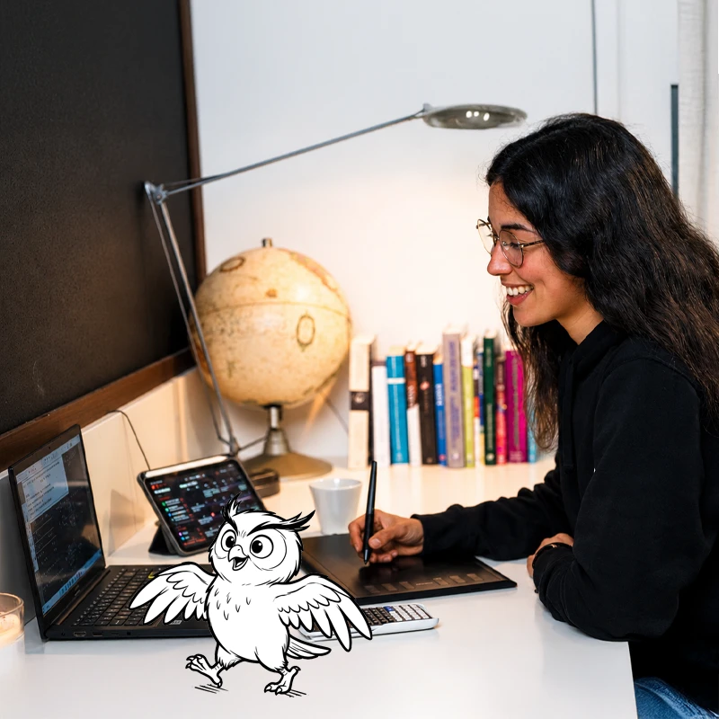 Clase particular online entre profesor y estudiante
