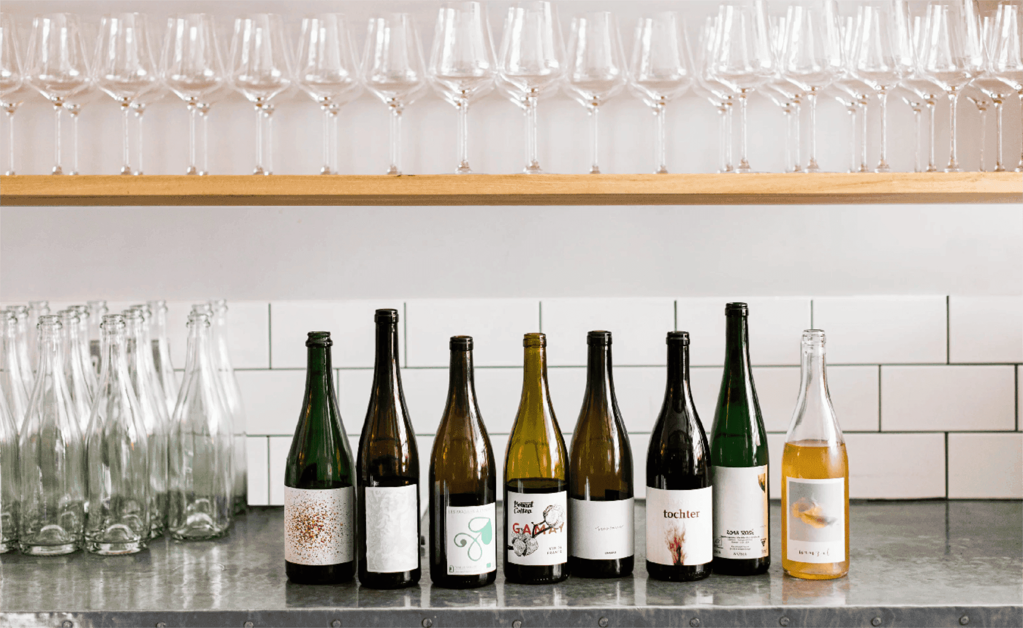 Bottles and Wineglasses