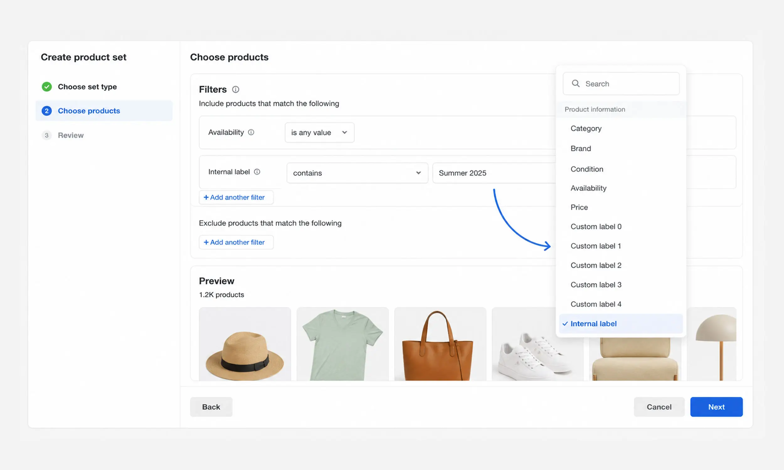 Product sets