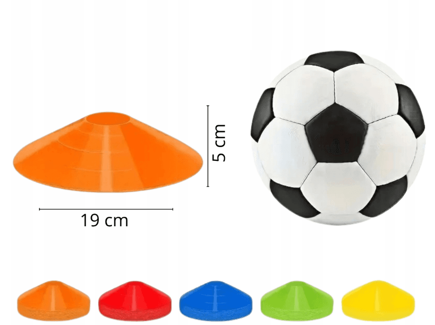 stożki pachołki do treningu