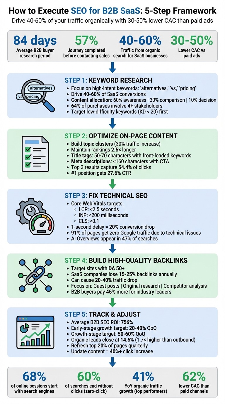 5-Step SEO Strategy for B2B SaaS Companies