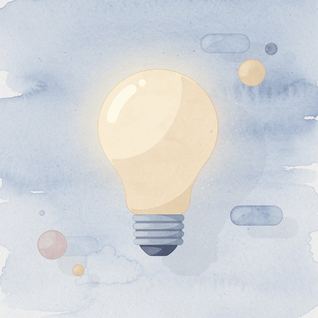 Lightbulb icon representing design style selection - Business T-Shirt Design Ideas
