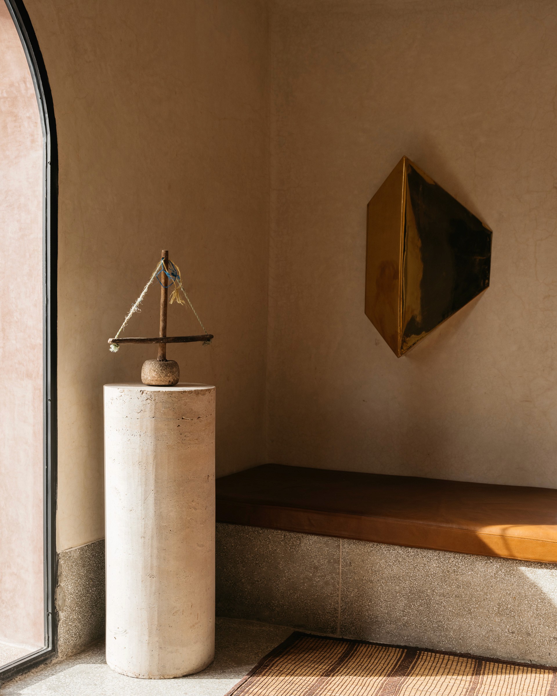 Batch.Works product catalogue book on a work top with a graphic printed image on the front