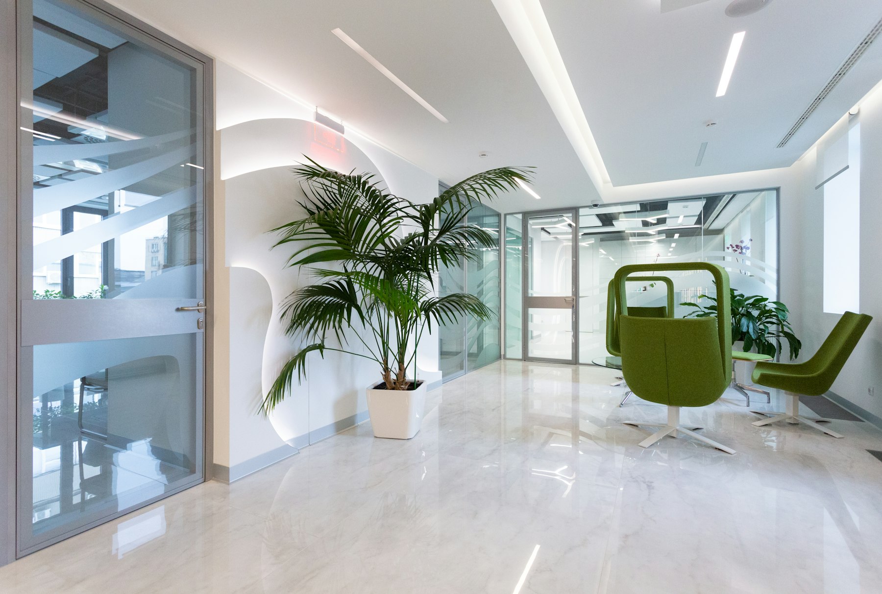 A calm, modern clinic interior