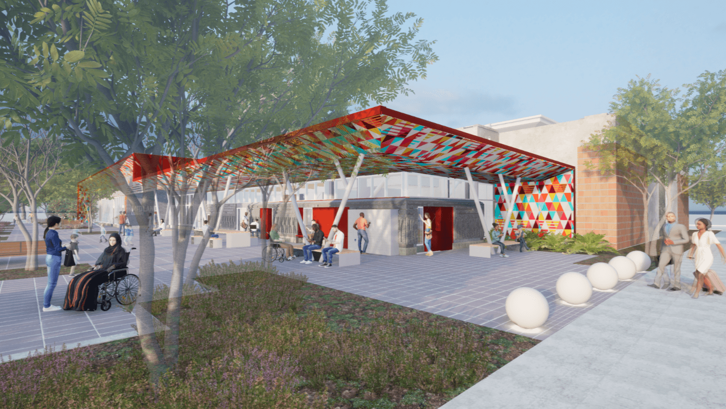 Midland Library Render by Bora Architects
