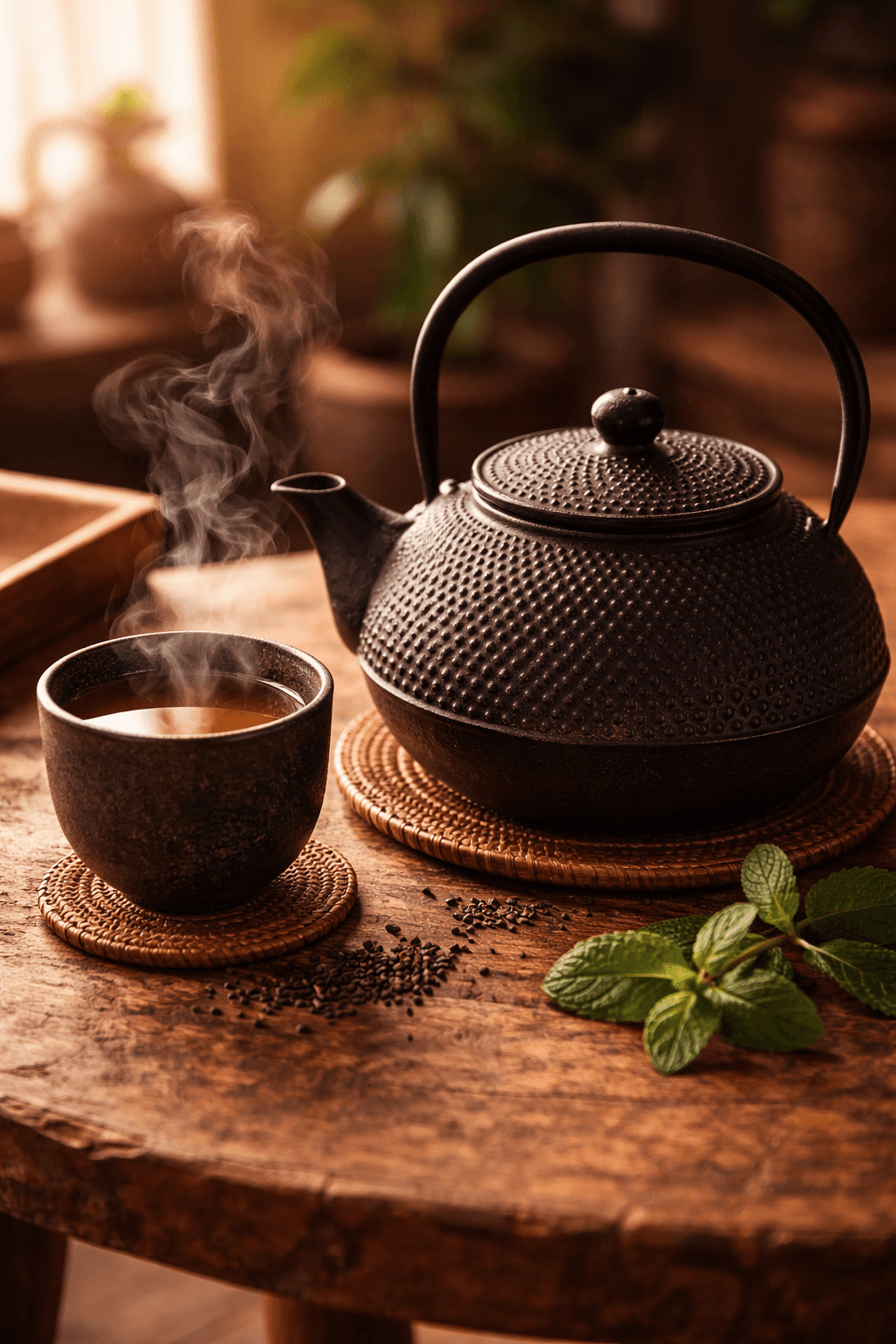 Ornate doorway leads to a large prayer wheel inside.