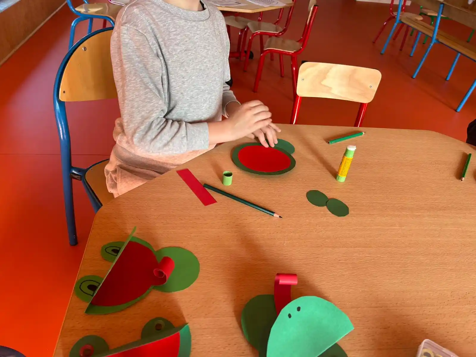 Collage des grenouilles