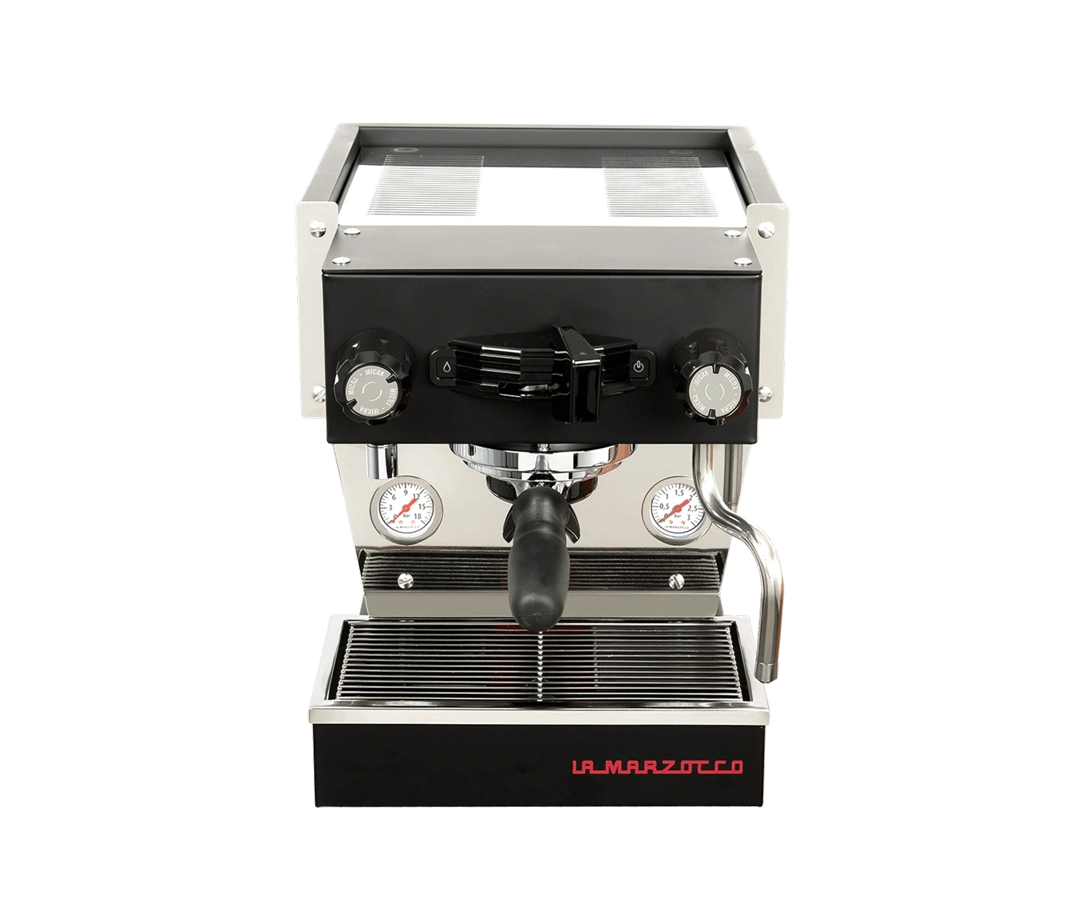 Close up of White La Marzocco Linea Micra