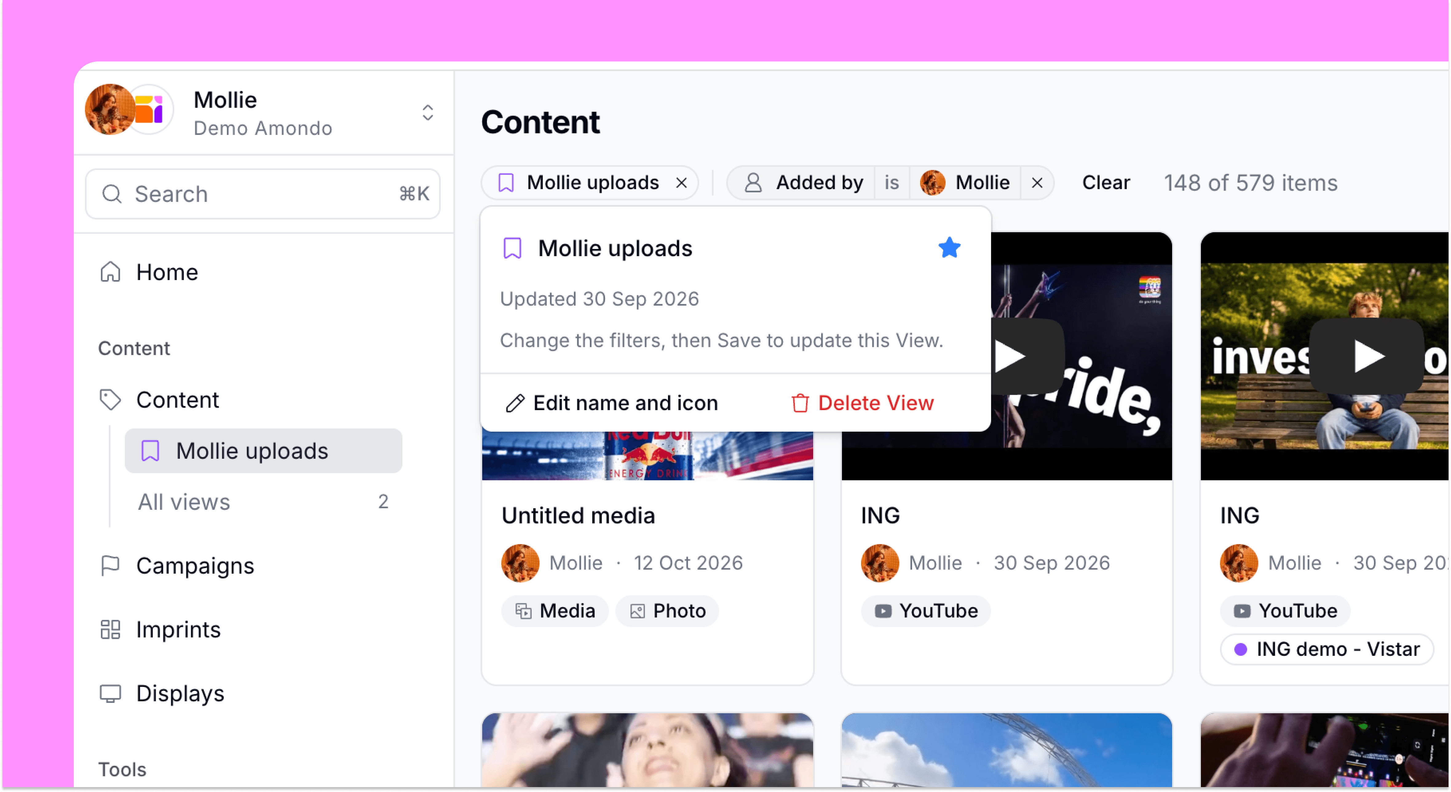 Save any filter as a view