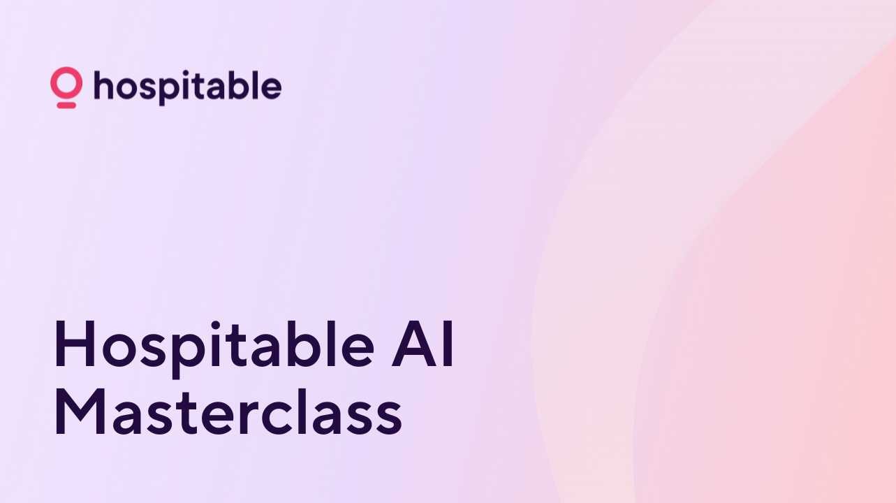 hospitable AI masterclass