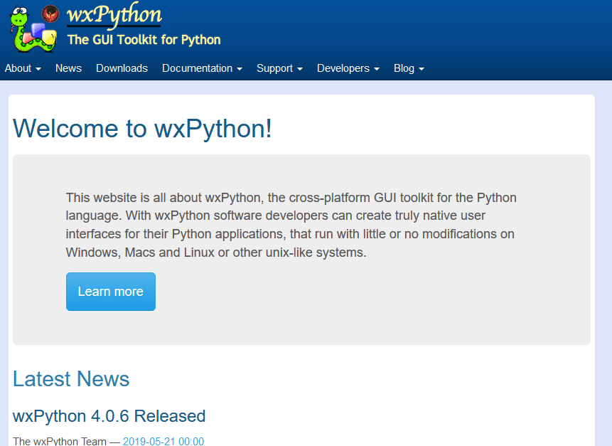 welcome-wxpython