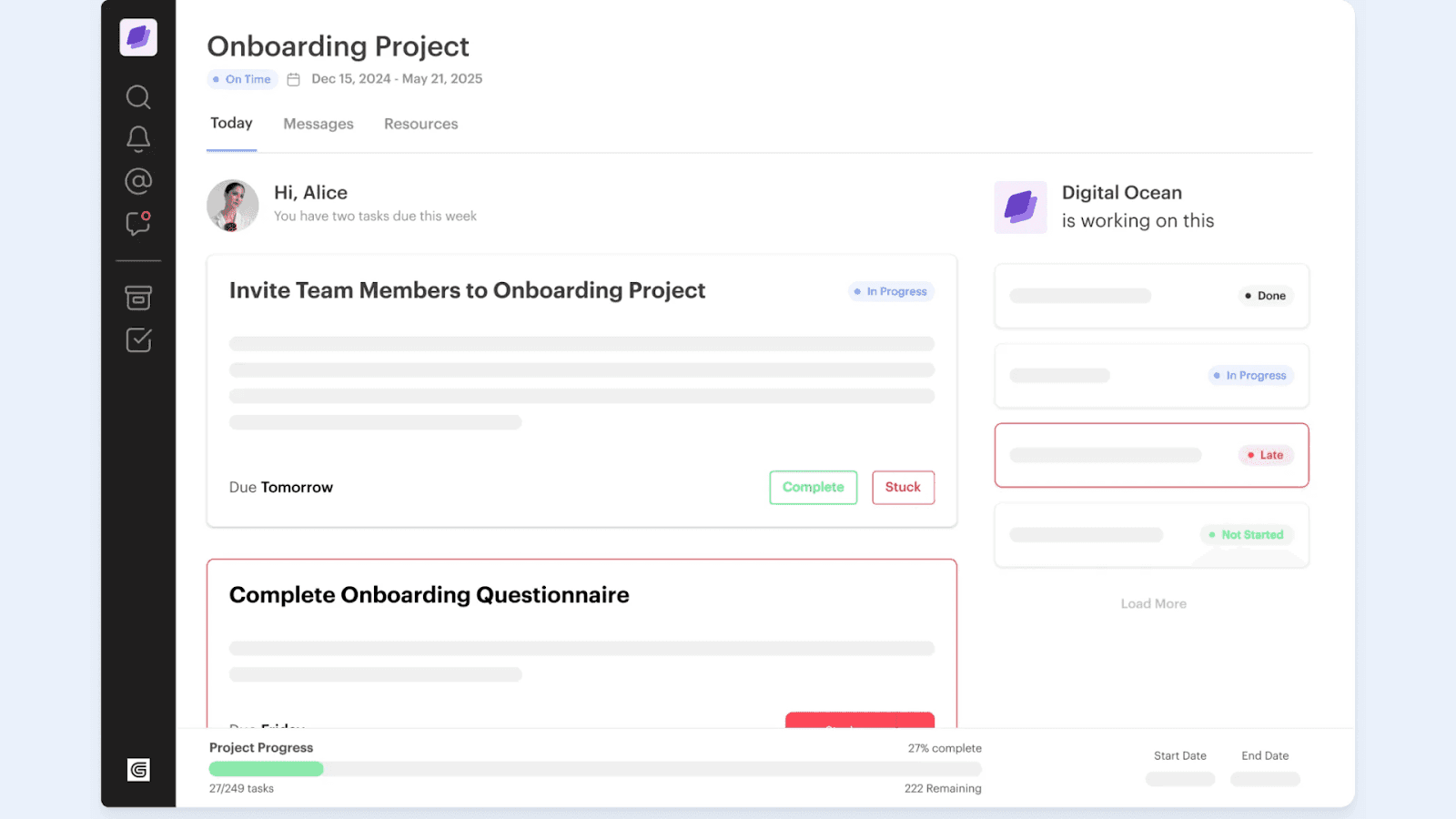 GUIDEcx client onboarding interface