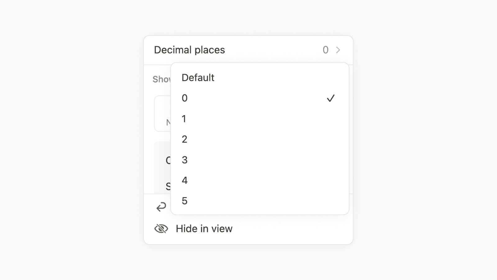 Decimal places for number and formula properties in Notion