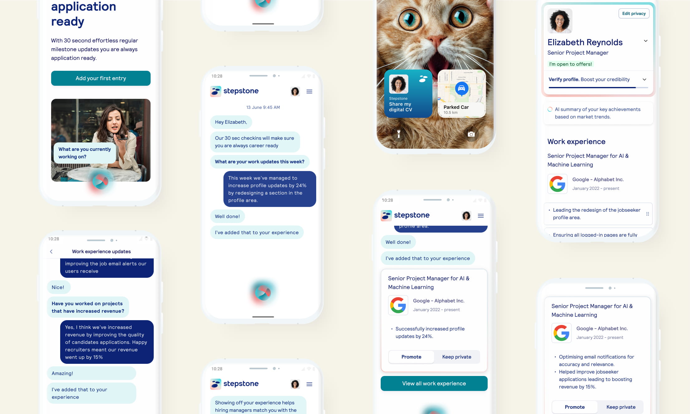 Add for being application ready leading to a chat log of recent achievemnts added to a profile