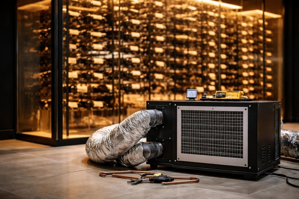 Wine cellar climate control factors