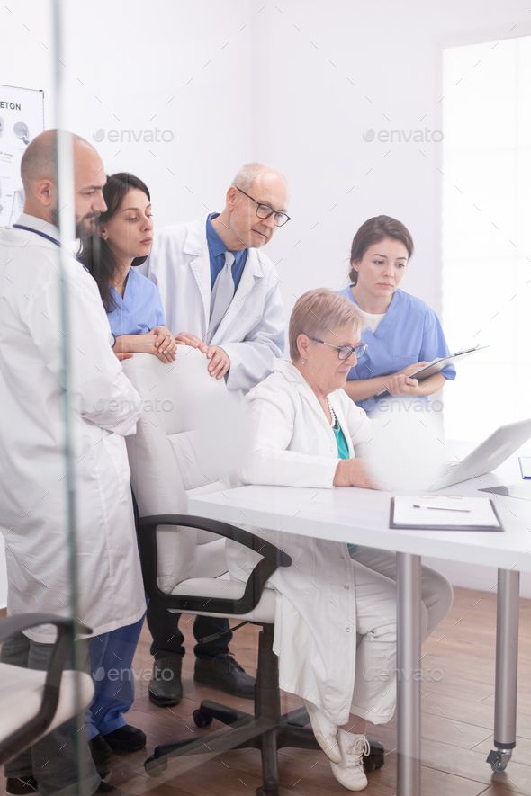 Neurologists looking at the history of a Patient