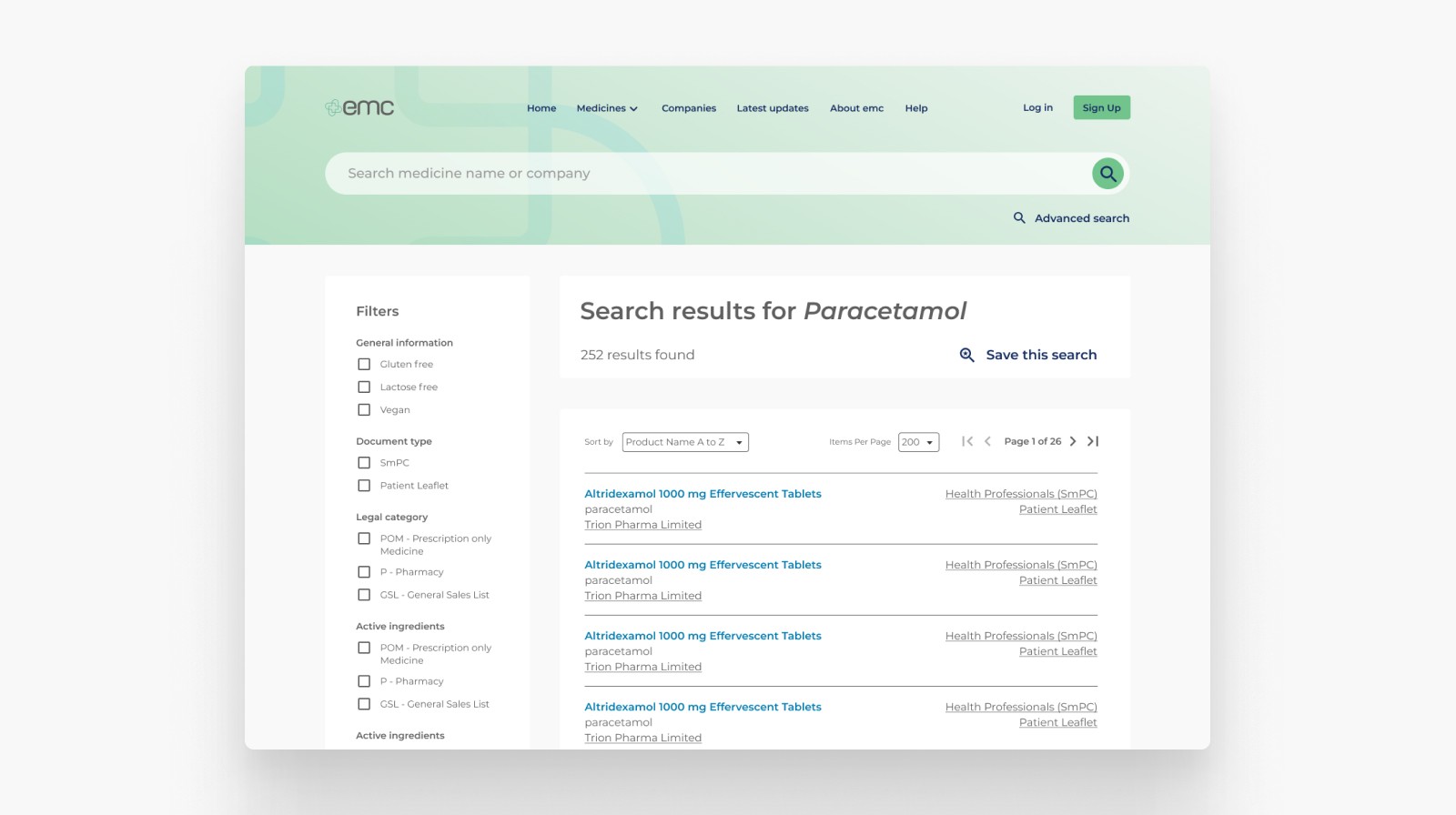 Tablet showing Bloomy UI